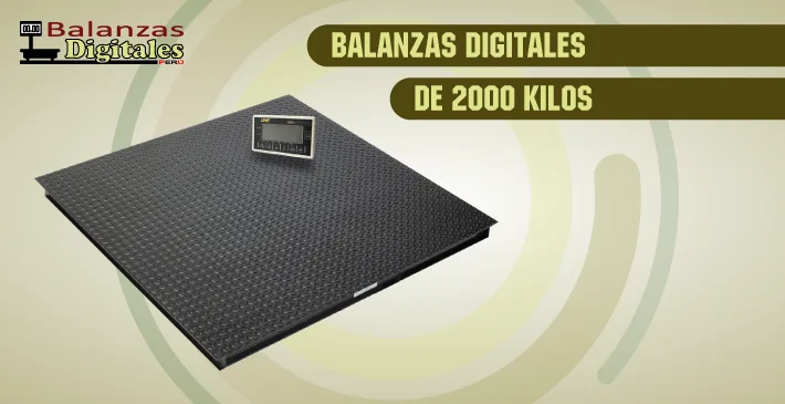 Balanzas digitales de 2000 kilos