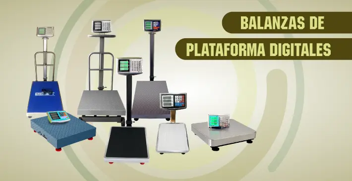 Balanzas de plataforma digitales